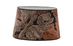 Acanthus Velvet Oval Lampskärm 20cm Acorn William Morris