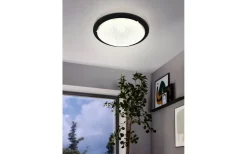 Acolla Plafond 29cm 3000K 11W Kristall/Svart