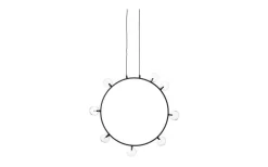 Air 50 Taklampa Svart
