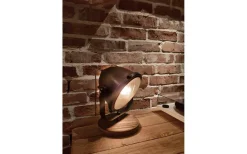 Alaska Bordslampa/Vägglampa 21cm Järngrå/Trä