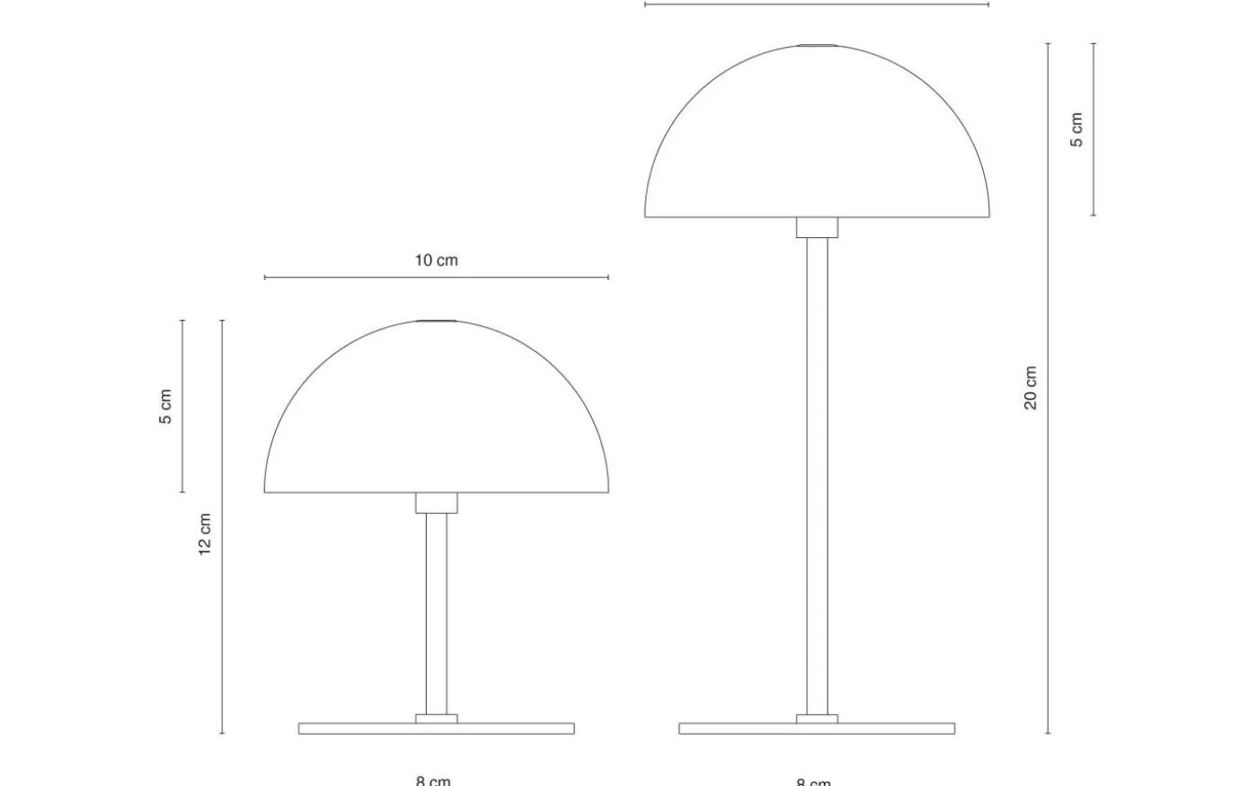 Along Uppladdningsbar Bordslampa 2-Pack Silver