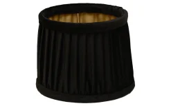 Anastacia Plisserad Lampskärm Ø20cm Svart