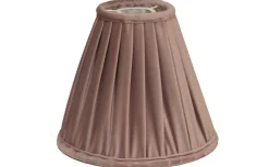 Anastacia Plisserad Takskärm Ø45cm Dimrosa
