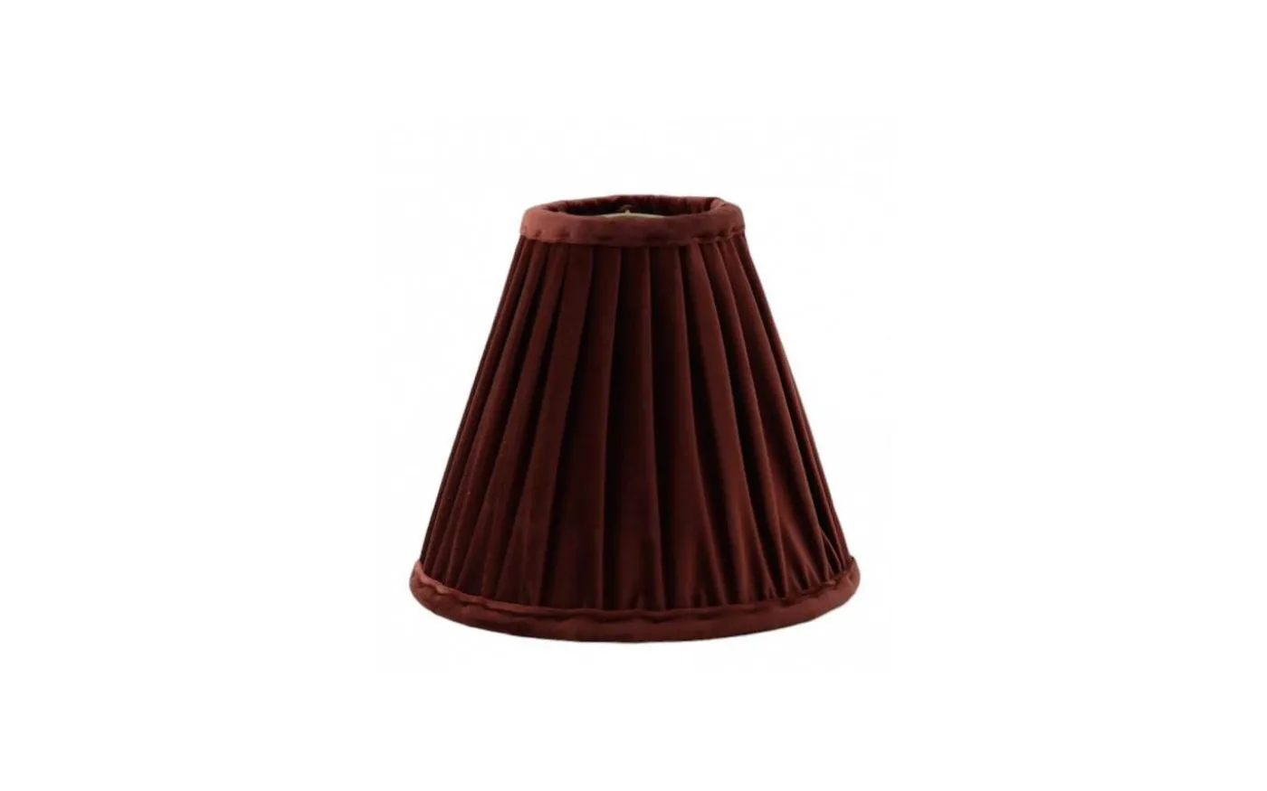Anastacia Plisserad Toppringskärm Ø22cm Mörkrost
