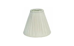 Anastacia Plisserad Toppringskärm Ø22cm Offwhite