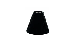 Anastacia Plisserad Toppringskärm Ø22cm Svart