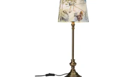 Andrea Bordslampa 53cm Antikmässing/Blå