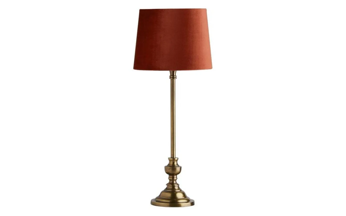 Andrea Lampfot 58cm Antikmässing