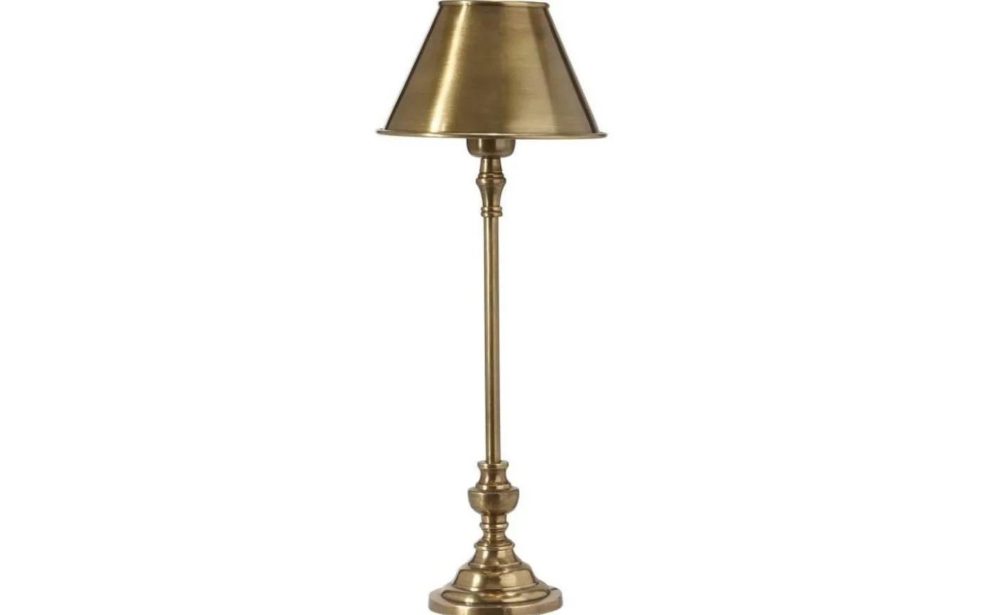 Andrea Lampfot 43cm Antikmässing