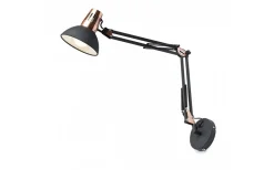 Ante Vägglampa Svart/Koppar E27