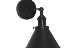Anton Vägglampa Dimbar Svart