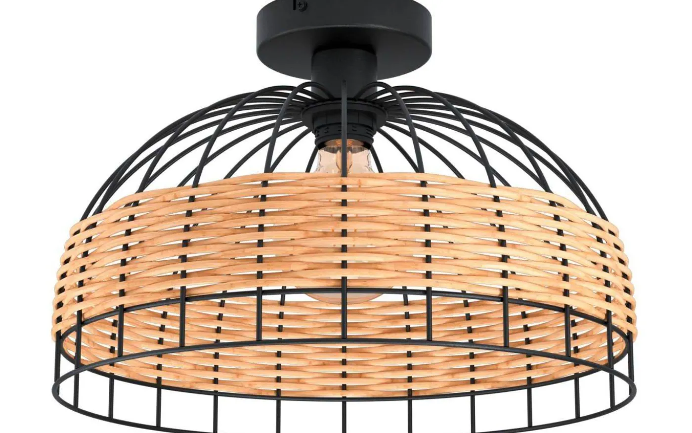 Anwick Plafond 38cm Svart/Natur