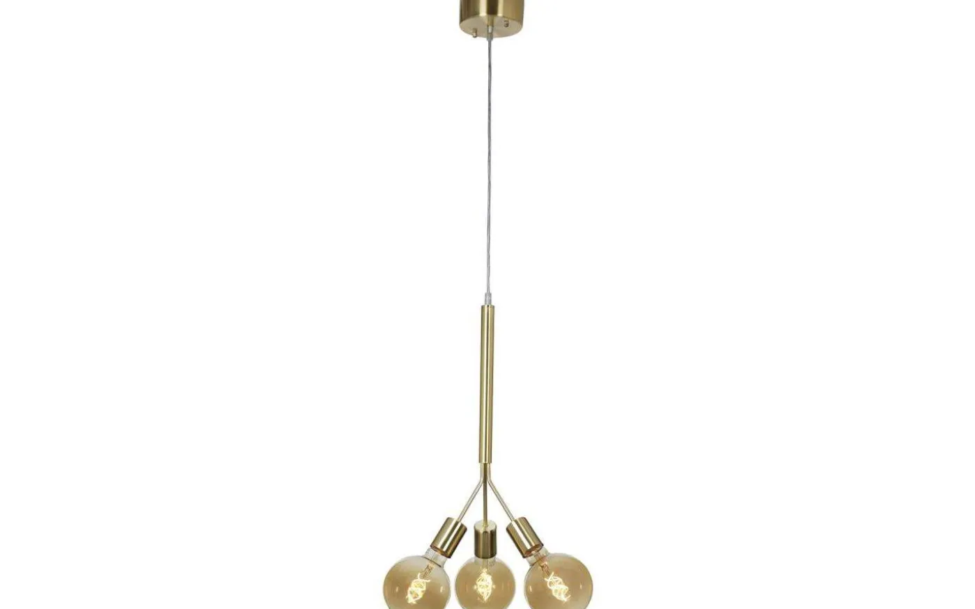 Arcoli Taklampa 3L 23cm Mässing