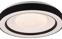 Arco Plafond LED 49cm mattsvart stjärnljus RGBW