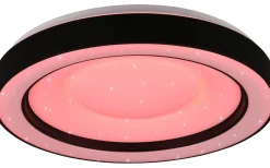 Arco Plafond LED 49cm mattsvart stjärnljus RGBW