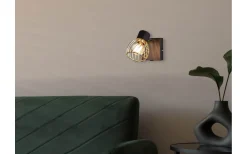 Ardon Spotlight E14 mattsvart/polerad mässing