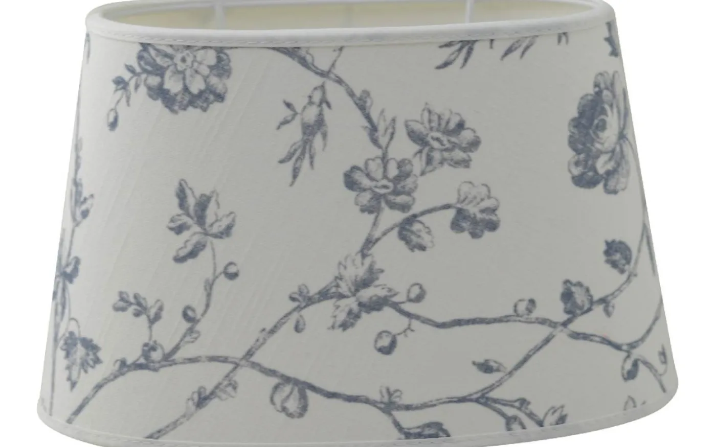 Aria Oval Lampskärm 30cm Blå Laura Ashley