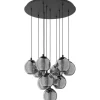 Ariscani Rondell Taklampa 66cm 10L Svart/Transparent