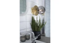 Art Deco Badrumslampa Mässing/Rök IP44