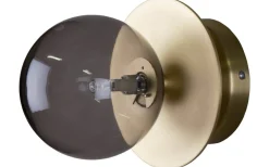 Art Deco Badrumslampa Mässing/Rök IP44