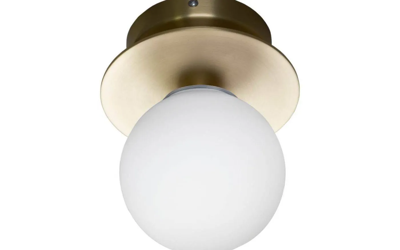 Art Deco Plafond/Vägglampa 16cm Borstad Mässing IP44
