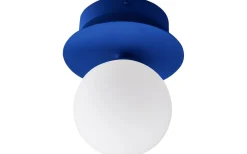 Art Deco Vägglampa/Plafond Blå/Vit IP44