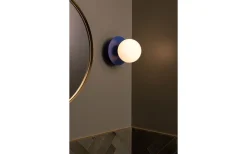 Art Deco Vägglampa/Plafond Blå/Vit IP44