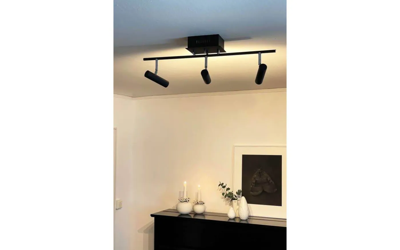 Artic Takspotlight 66cm LED 3x6W 3000K Svart/Krom