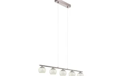 Ascolese Taklampa 90cm LED 3000K 5x3,3W Nickel
