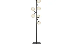Atom Golvlampa 155cm Svart/Opal