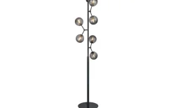 Atom Golvlampa 155cm Svart/Smoke