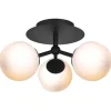 Atom Plafond Ø26cm Svart/Opal