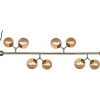 Atom Taklampa 123cm Antik Mässing/Amber