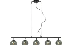 Atom Taklampa 114cm Svart/Rök