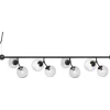 Atom Taklampa 123cm Svart/Smoke