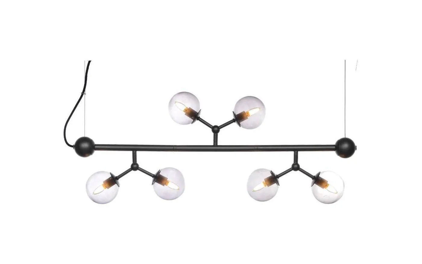 Atom Taklampa 80cm Svart/Smoke