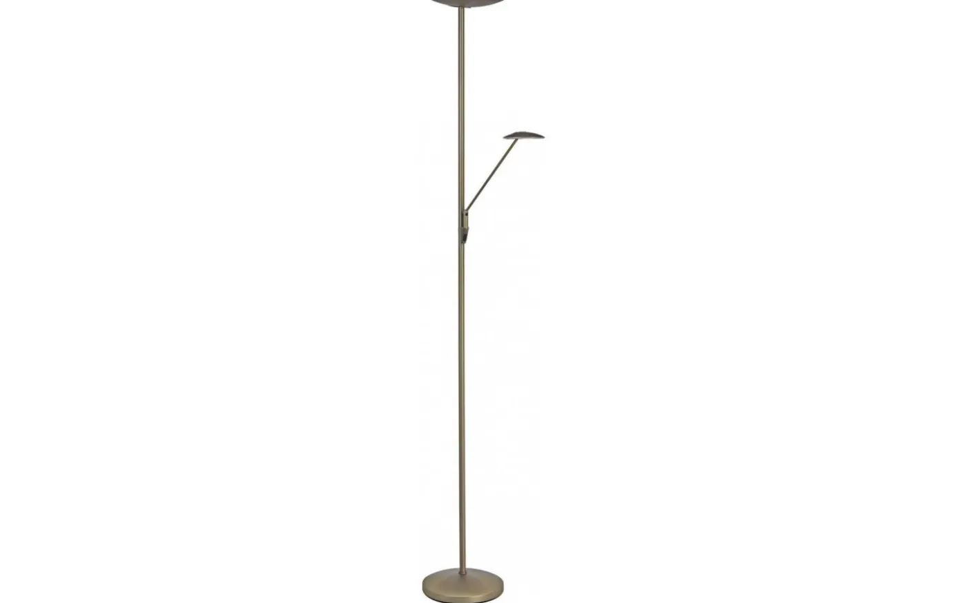 Barone 2L Golvlampa 1,8m LED CCT 27W+7W Dimbar Mässing