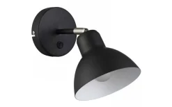 Baroque Vägglampa Svart/Krom