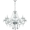 Basilano Kristallkrona 8-Arm 82cm Krom