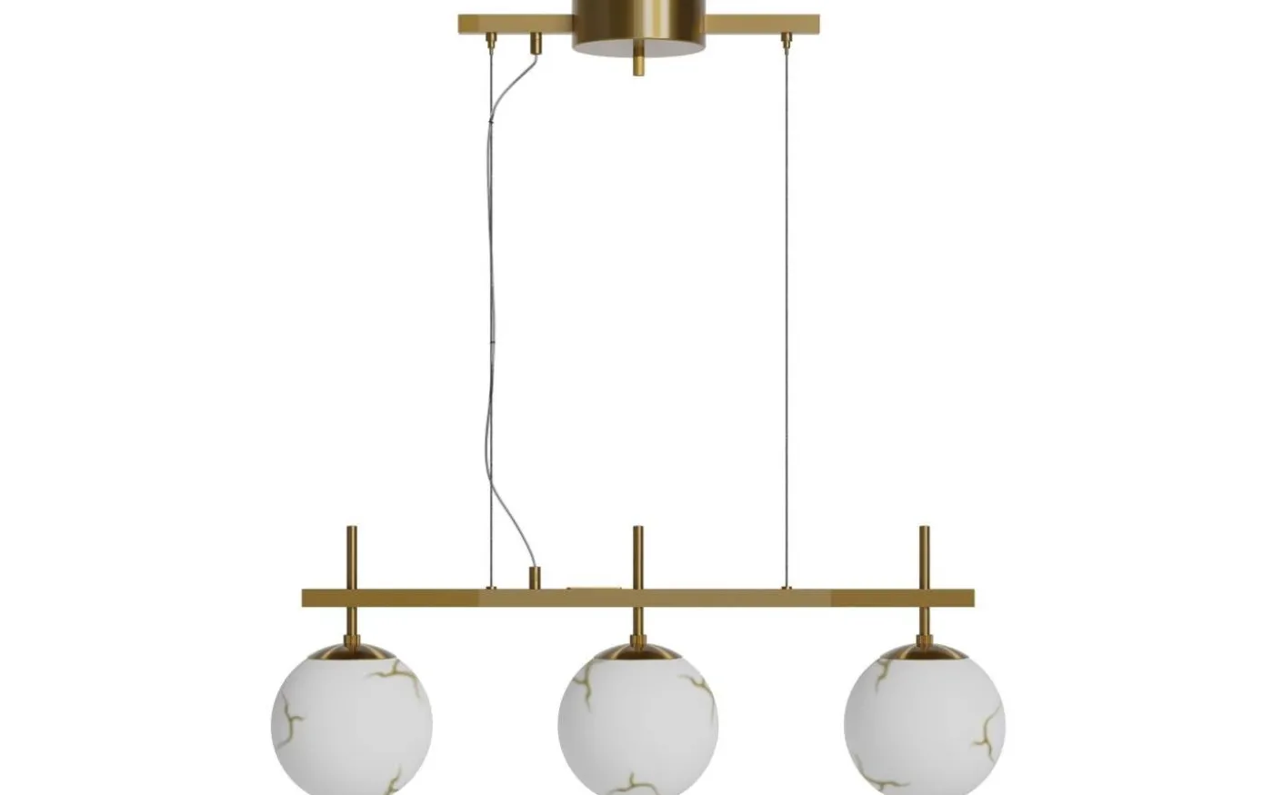 Bellagio Taklampa 82cm Mässing/Vit