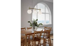 Bellagio Taklampa 82cm Mässing/Vit