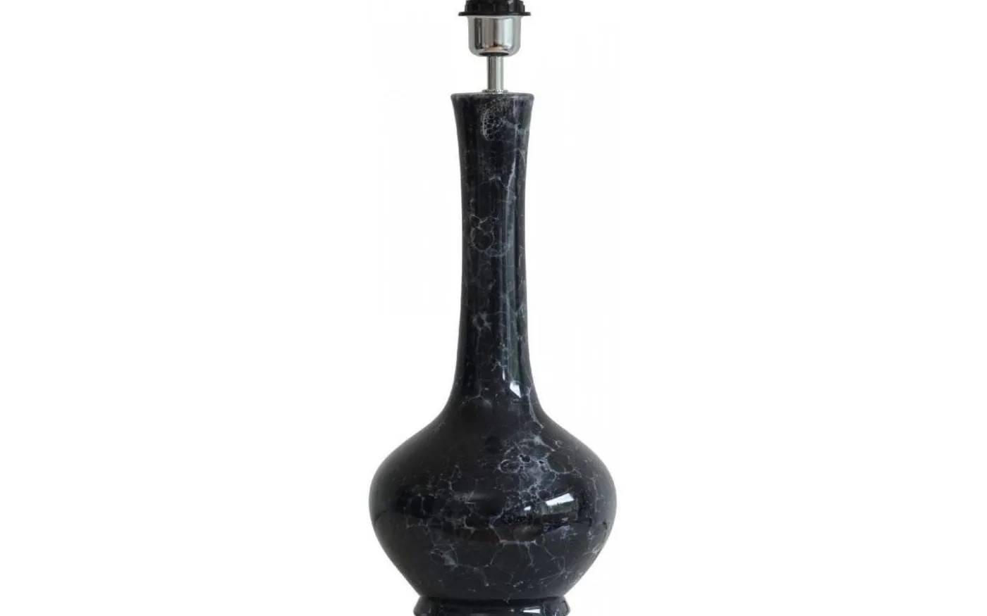 Bella Lampfot 50cm Black Marble