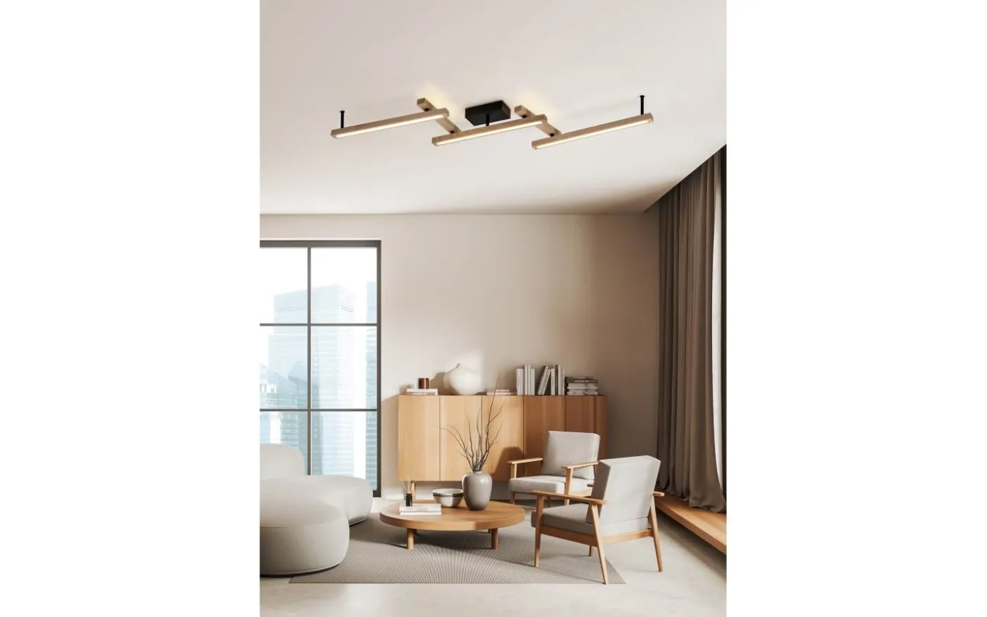 Bellari Plafond LED trä