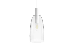 Bellini Glaspendel 15cm Vit/Glas