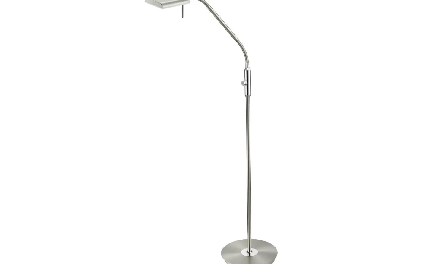 Bergamo Golvlampa LED i borstat stål