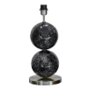 Bertone Lampfot 47cm Svart Marmor/Silver