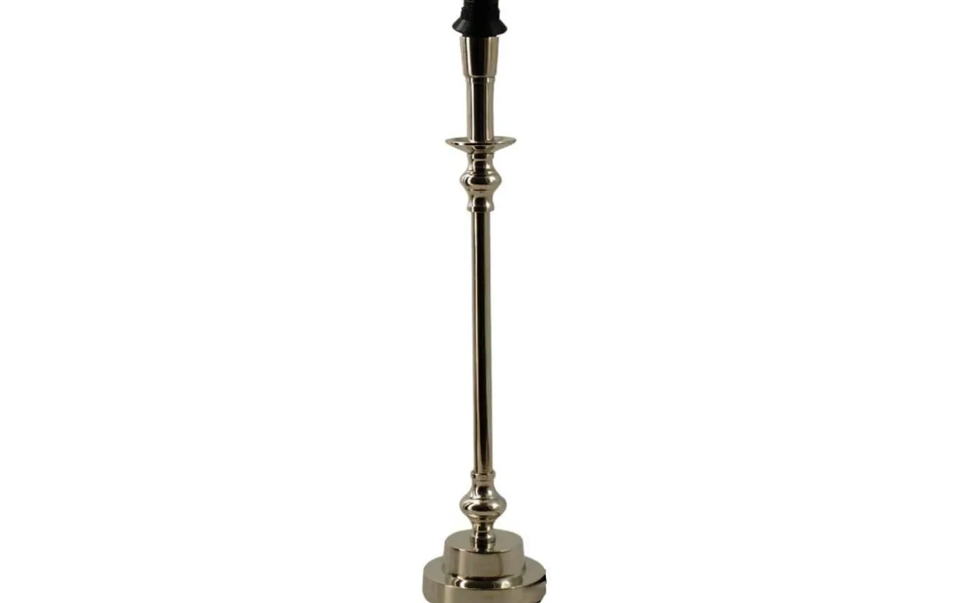 Bianca Lampfot 46cm Antik Silver