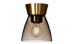 Bizzo Plafond 17cm Mässing/Rök