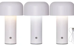 Bobby Uppladdningsbar Bordslampa Vit