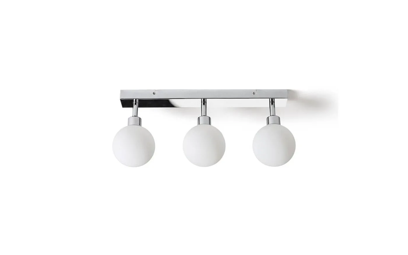Bolly III Plafond 43cm Opal/Krom IP44